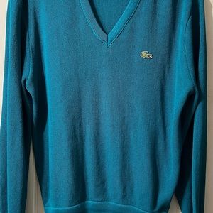 Size Large Izod Lacoste sweater.  Green/blue